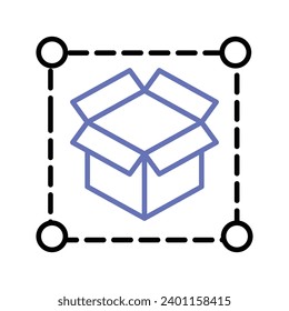 Diseño de empaque estilo vectorial moderno, listo para usar icono