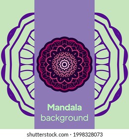 Verpackungsdesign. Vintage Vektorschmuck mit Mandala Vorlage. Elegante, klassische Elemente. für Essen, Trinken und andere Packungsgrößen. Kann für Hintergrund und Bildschirmhintergrund verwendet werden.