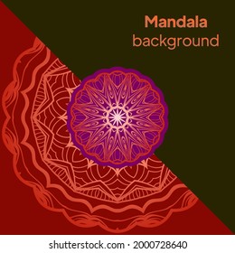 packaging design. Vintage vector ornament with mandala template. Elegant, classic elements. for food, drink and other package types. Can be used for background and wallpaper.