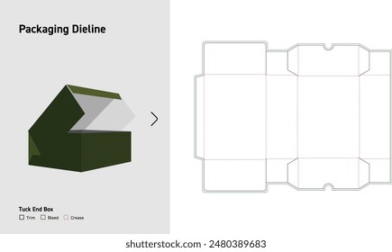 Packaging Dieline, Box Diecuts, Box Die Line, Diecut, Packaging Template