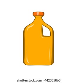 Packaging for engine oil icon in cartoon style isolated on white background. Production and packaging symbol