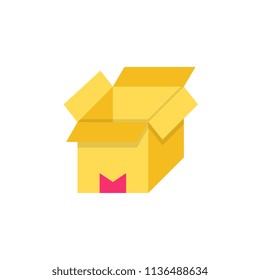 Packaging flat icon.