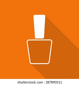 packaging flat icon with long shadow.