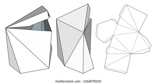 Packaging for gifts, goods and food. Vector illustration of a cardboard box. Package Template. Isolated White Retail Mock up.
