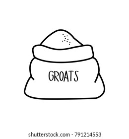packaging groats icon, vector illustration.
