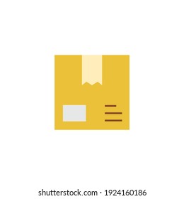  packaging icon in color icon, isolated on white background 