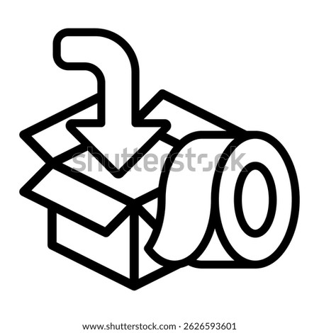 Packaging Icon Element For Design