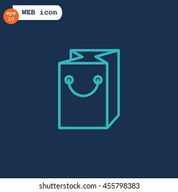 Packaging icon flat.
