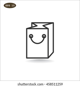 Packaging icon flat.