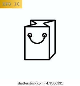 Packaging icon flat.