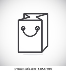 Packaging icon flat.