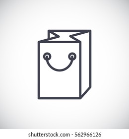 Packaging icon flat.