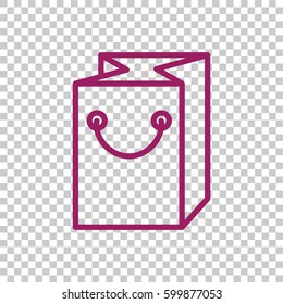 Packaging icon flat.