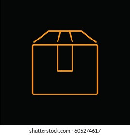 packaging icon. Linear style. Isolated vector.