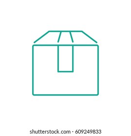 packaging icon. Linear style. Isolated vector.