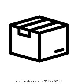 icono de empaque o logotipo símbolo de signo aislado ilustración vectorial - iconos vectoriales de estilo negro de alta calidad

