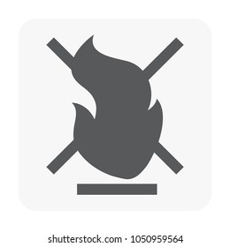 Packaging icon on white.