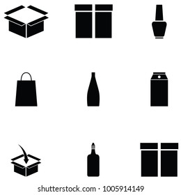 packaging icon set