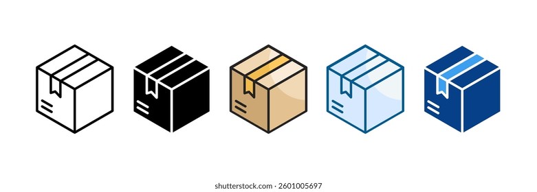 Packaging Icon Set Multiple Style Collection