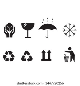 Packaging icon Set Symbol vector