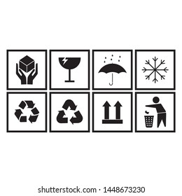 Packaging icon Set Symbol vector