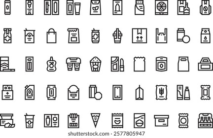 Packaging icons High-Quality Vector Icons Collection with Editable Stroke. Ideal for Professional and Creative Projects.