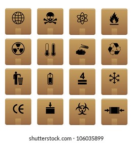 Packaging Icons Professional vector set for your website, application, or presentation. The graphics can easily be edited colored individually and be scaled to any size