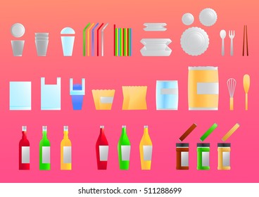 Packaging  icons vector for graphic or website layout vector