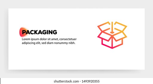 PACKAGING ILLUSTRATION ICON CONCEPT