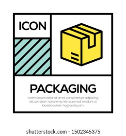 PACKAGING AND ILLUSTRATION ICON CONCEPT