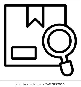 Elemento de icono de inspección de embalaje para diseño
