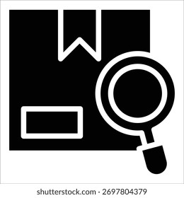 Packaging Inspection Icon Element For Design