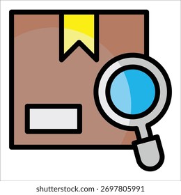 Elemento de icono de inspección de embalaje para diseño