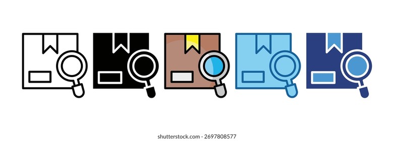 Elemento de icono de inspección de embalaje para diseño
