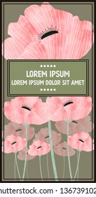 Packaging label in watercolor effect