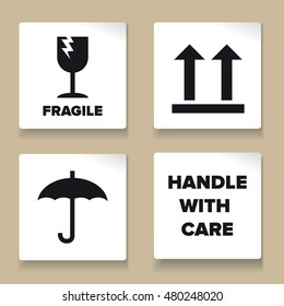 Packaging Labels or stickers vector