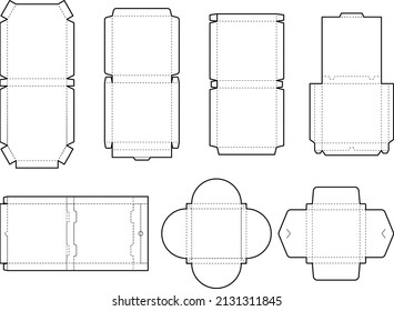 Packaging layout design vector illustration 