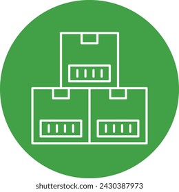 Packaging Line Circle Icon For Personal And Commercial Use
