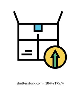 packaging linear economy color icon vector. packaging linear economy sign. isolated symbol illustration