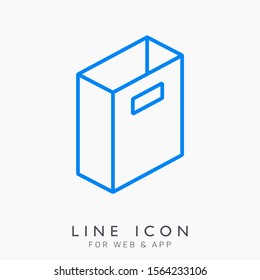 Packaging and logistick pictogram icon. Box for post service.