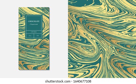  Сhocolate packaging marble. Vector packaging template with modern marble patterns. Vector Set Of Chocolate Bar Package Designs. Trendy luxury product branding template with label pattern 