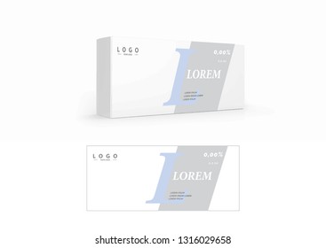 Packaging mockup 3D visual 