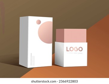 Packaging mockup design creative idea perfume Pack