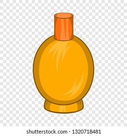 Packaging for perfume icon in cartoon style isolated on background for any web design 