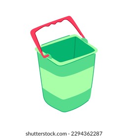 packaging plastic bucket cartoon. jar product, realistic container packaging plastic bucket sign. isolated symbol vector illustration