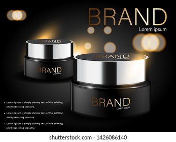 Packaging Premium Cosmetics Beauty Cosmetics Illustration of realistic 3D