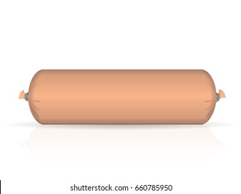 Packaging for sausage, pie or ice cream for your design and logo. It's easy to change colors. blank vector EPS 10 Mock Up