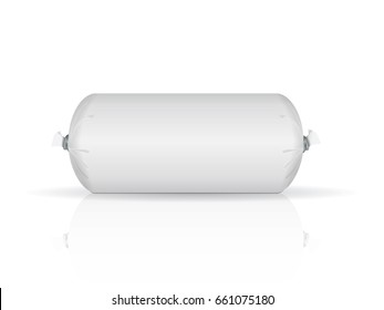 Packaging for sausage, pie or ice cream for your design and logo. It's easy to change colors. blank vector EPS 10 Mock Up
