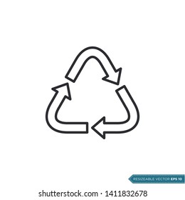 Packaging Sign Icon vector Template Flat Design