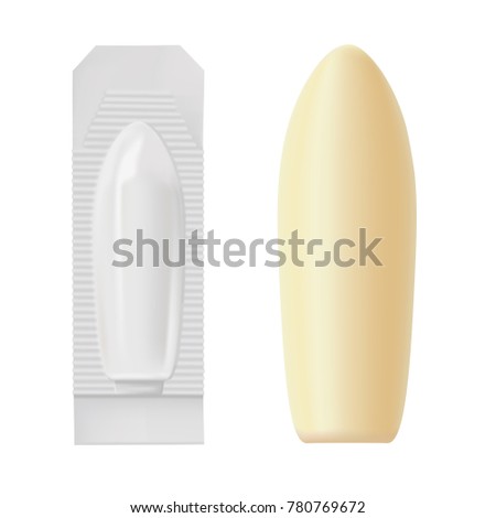Packaging for suppositories, vector illustration.